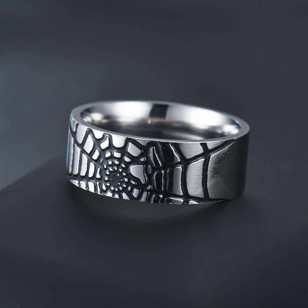 Stainless Steel Simple Spider  - огляд і ціна Initial Ring Custom