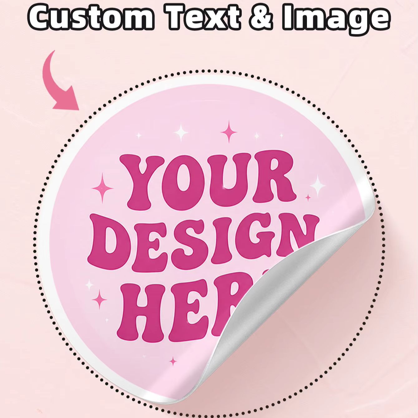 1-130Pcs Clear PVC Custom Roun - огляд і ціна Personalised Candle Label
