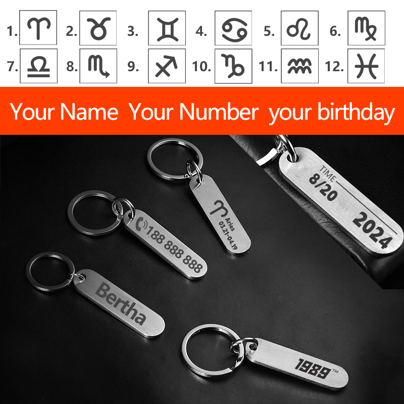 Customized Key Chains with Las - огляд і ціна Initial Ring Custom