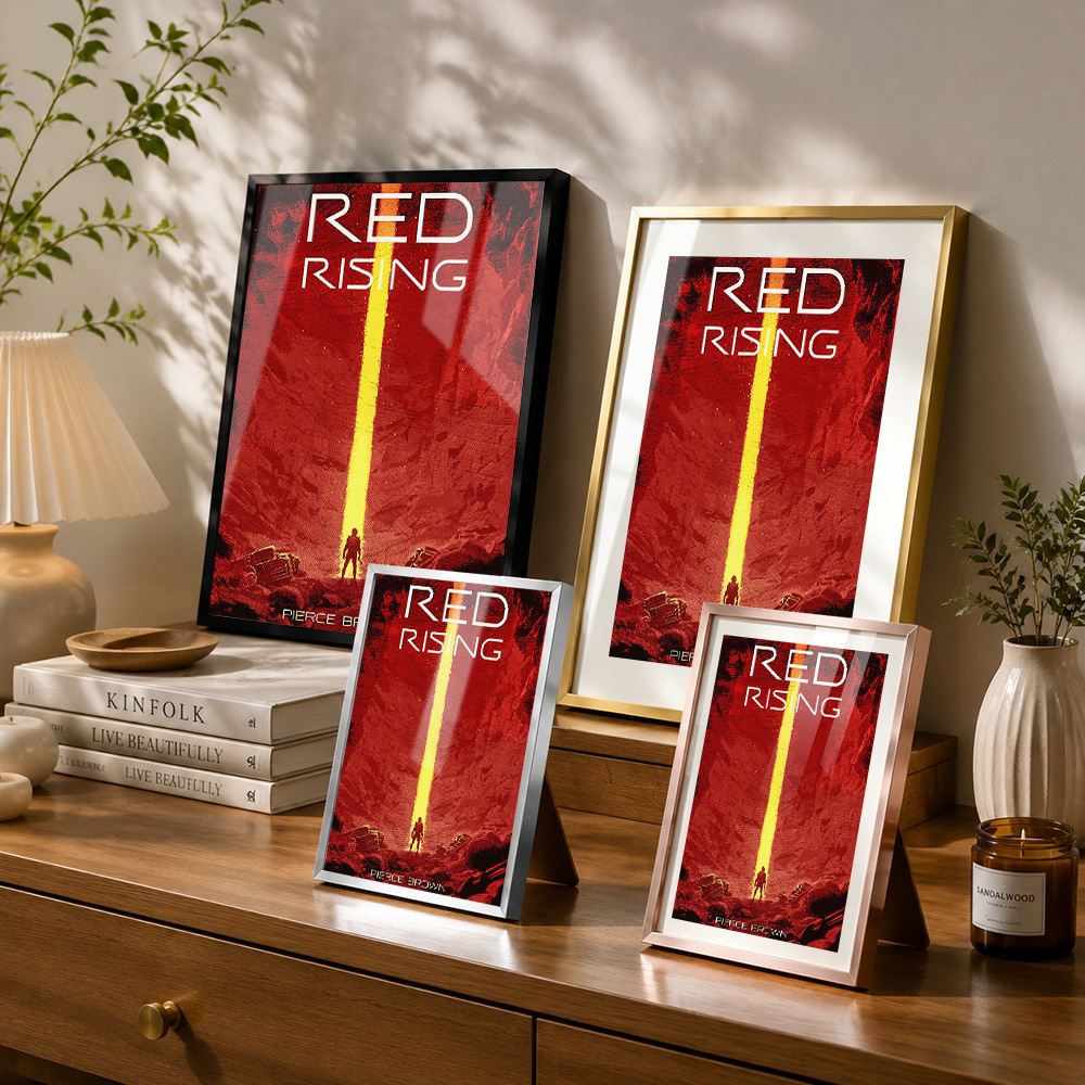 Red Rising Book Cover Framed A - огляд і ціна Custom Photo Book