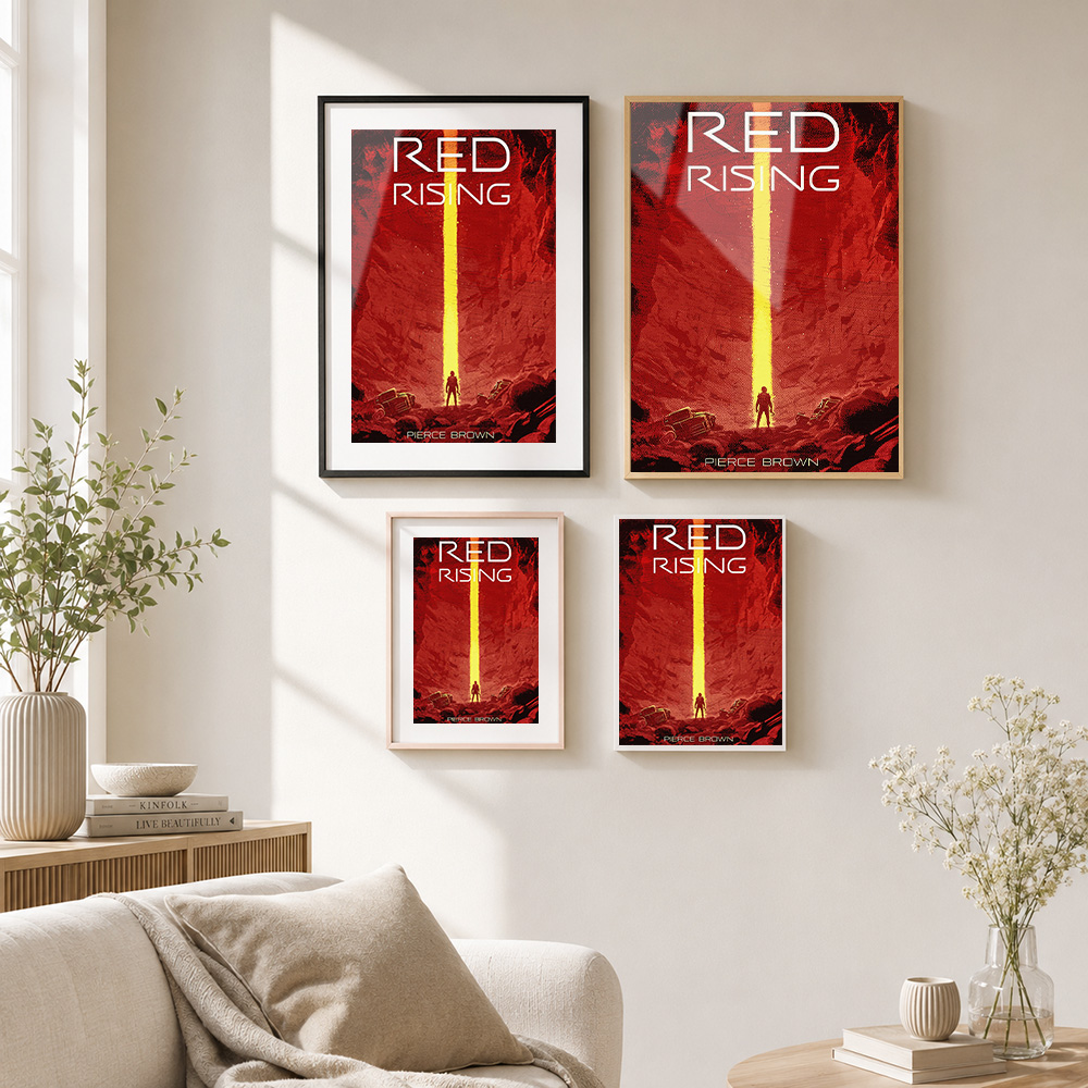 Red Rising Book Cover Framed A - огляд і ціна Custom Photo Book
