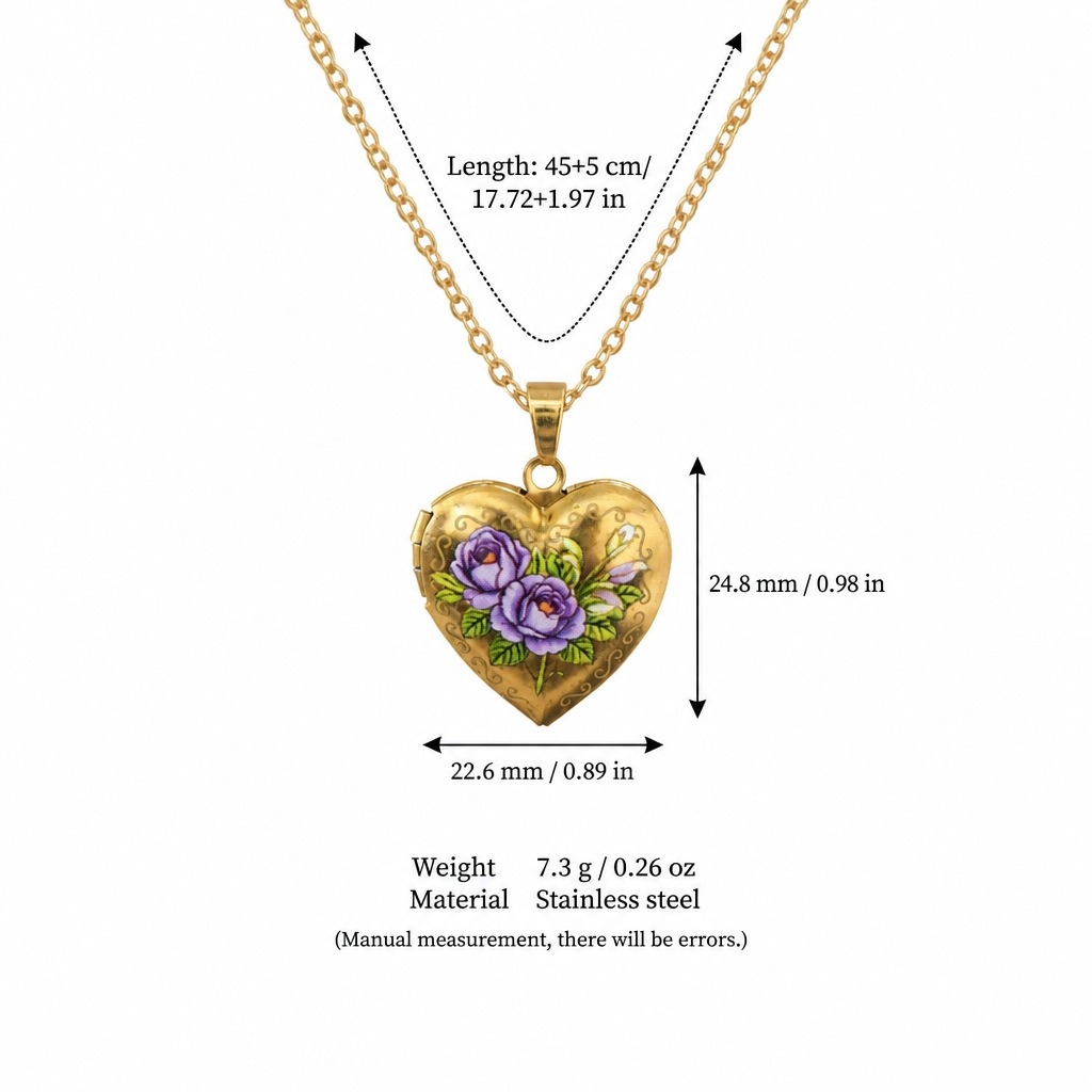 Heart Pendant Necklace Delicat - огляд і ціна Birth Flower Necklace
