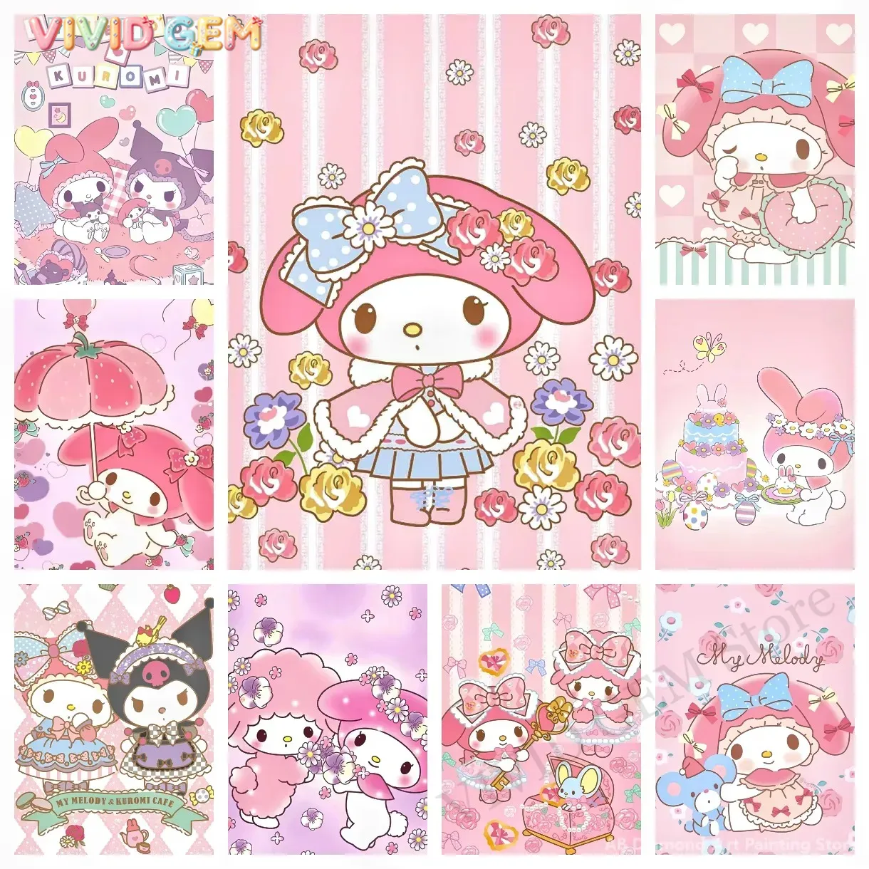 Diamond Painting My Melody San - огляд і ціна Photo Mosaic Print